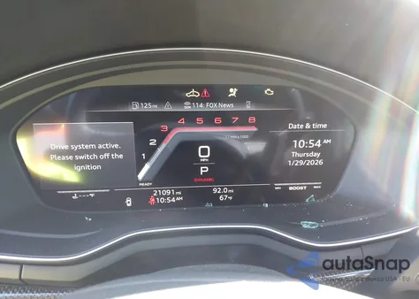 2021 Audi S5 Sportback Premium Plus Tfsi Quattro Tiptronic from USA, damaged, VIN WAUC4CF59MA062810